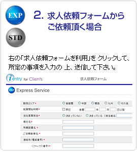 ���l�˗��t�H�[�����炲�˗������ꍇ